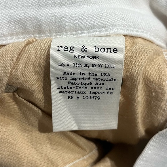 Rag and Bone - super stretchy white distressed denim - Picture 5 of 5